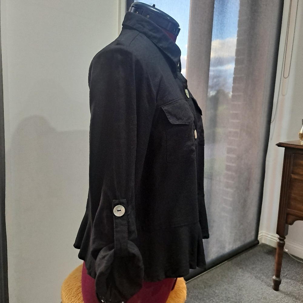 Linen shirt jacket - Picture 1 of 5